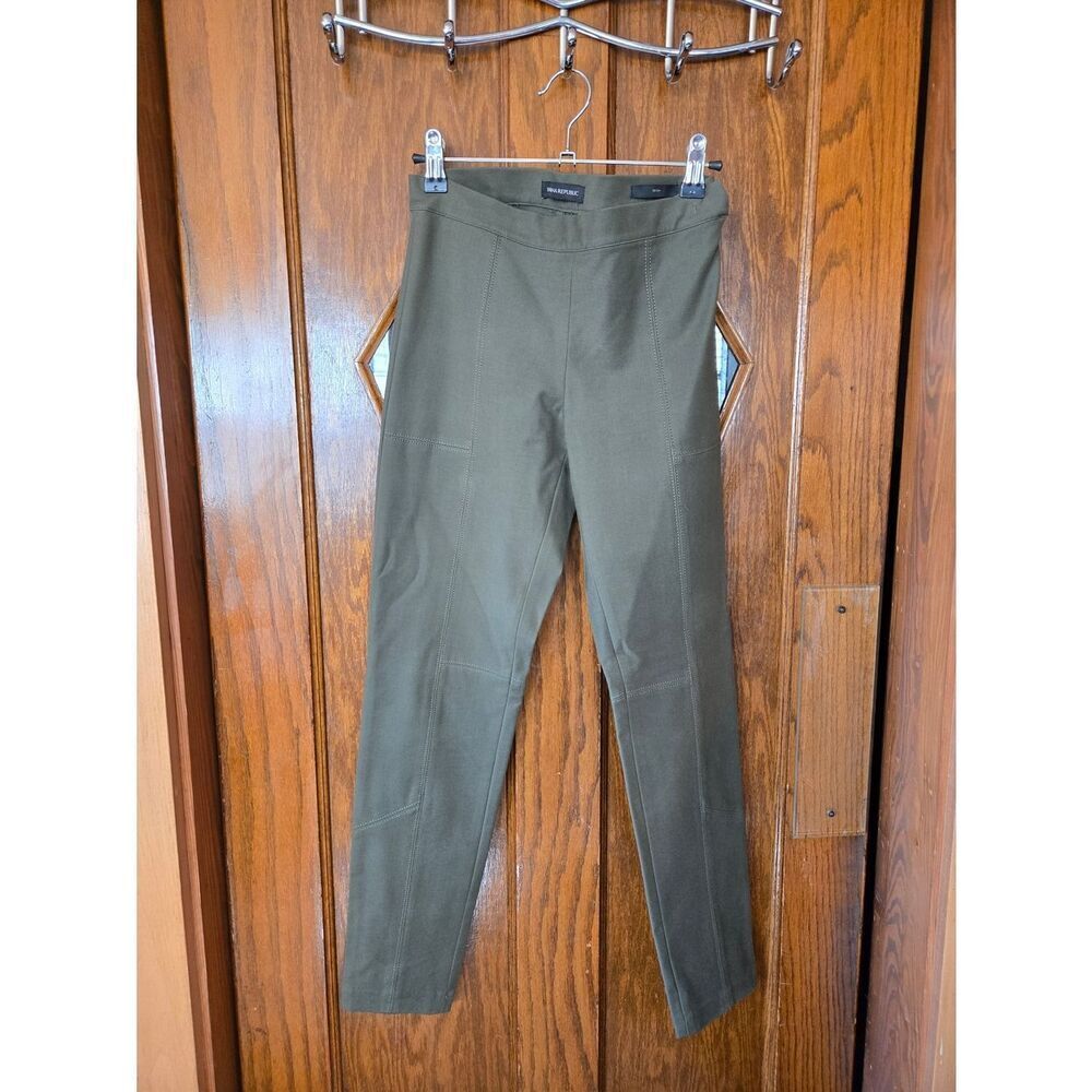 Banana RepublicโDevon Olive Green Slim Stretch Leggings Size 0